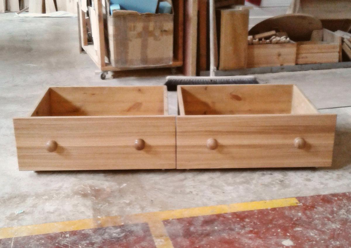 Custom made under bed drawers