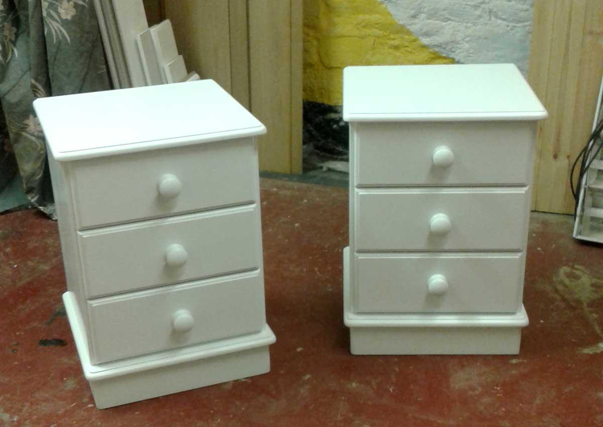 Painted Pine Bedside Chests