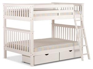 Pine bunk bed with stairs, unlike the majority of standard bunk beds on the UK market. This item has been developed for growing children with large rooms