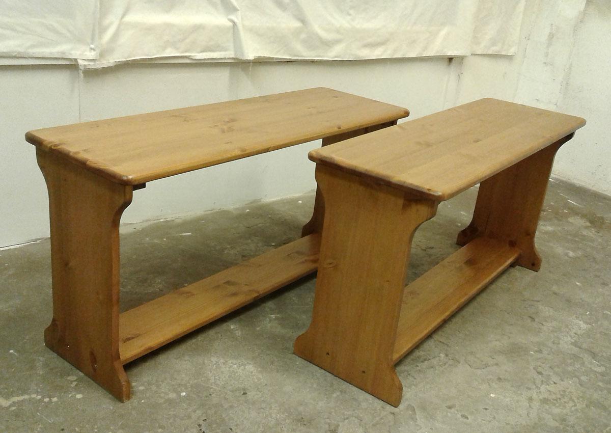 Occasional Benches in Pine or Oak