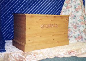 Hand built and hand finished blanket boxes using several types of materials