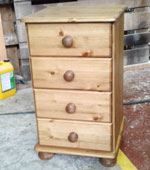4 Drawer Pine Bedside Cabinets and Chests