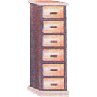 6 drawer tall boy oak bedside chests for sale
